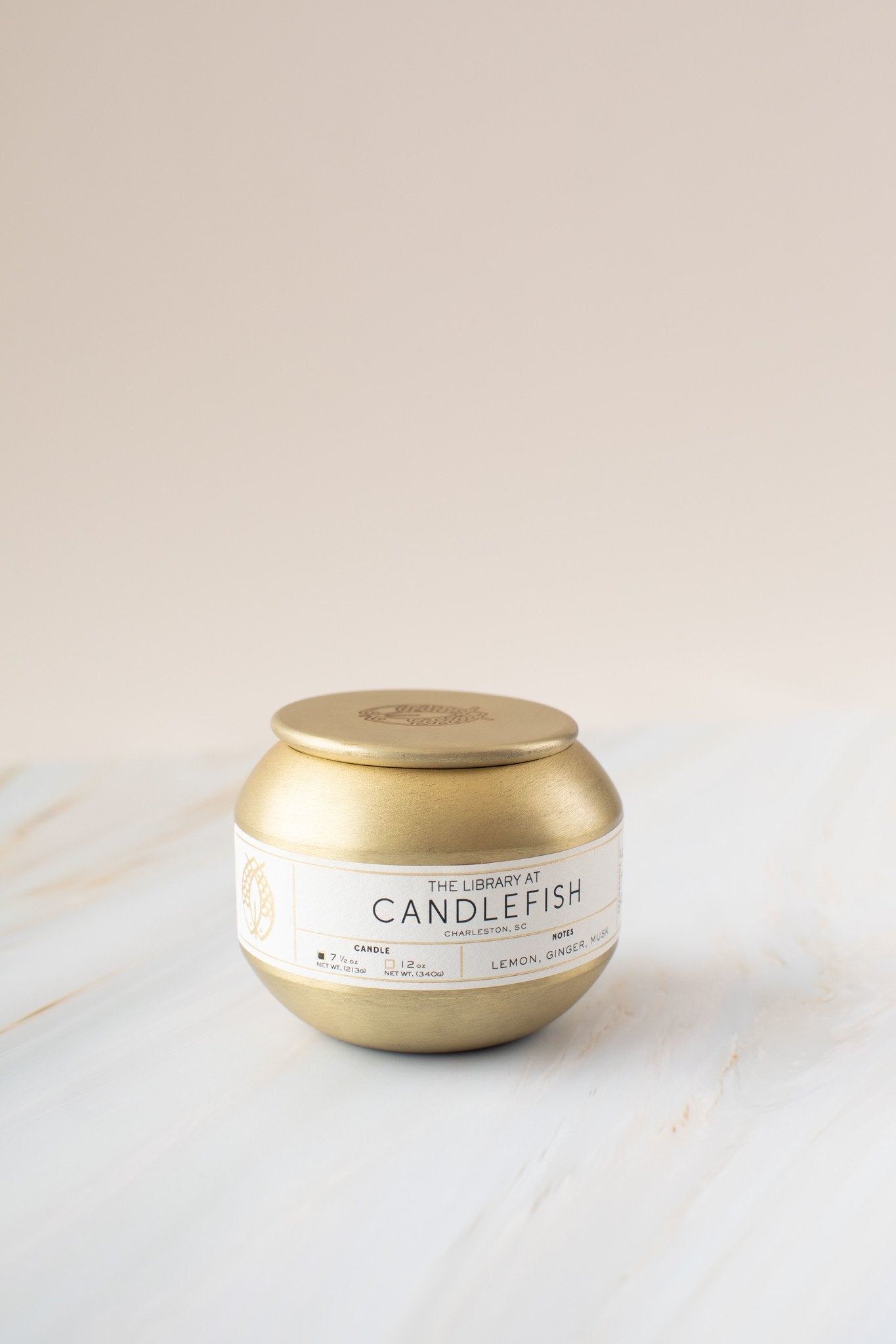 No. 67 Gold Tin Candle